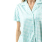Mint Plaid Pajama Set