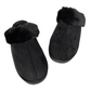 Black Faux Fur Slip On House Shoes