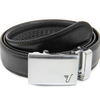 Steel Buckle/Black Leather - Stl/Blck