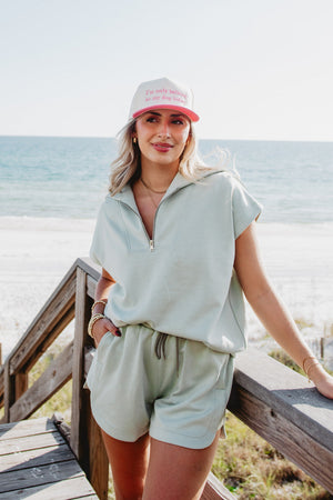 Seafoam Half Zip Comfort Set