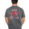 Hog Through Letter A Tee - Pepper