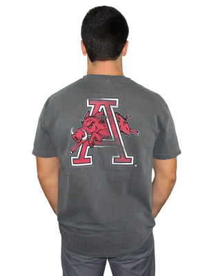 Hog Through Letter A Tee