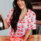 Cherry Bow Repeat Pajama Shorts Set