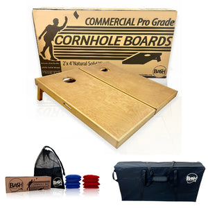 Pro Cornhole Board Set - Commercial Grade, Solid Wood, Regulation Size