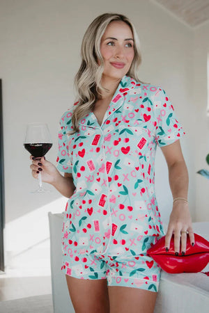 XO Cherries Valentine's Day Loungwear Set
