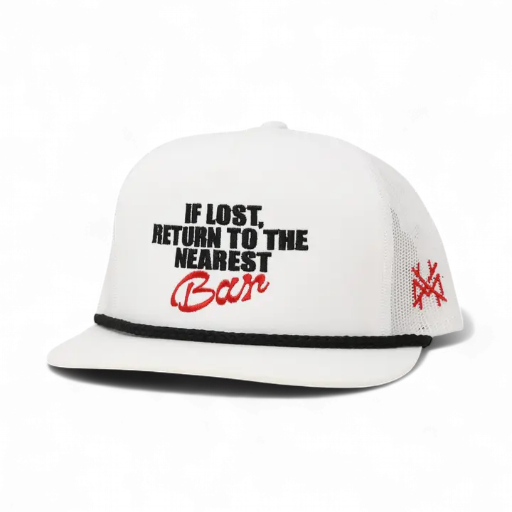 If Lost Return to the Nearest Bar Trucker Hat-Flat Bill