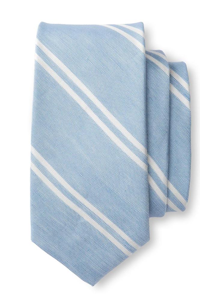 Silk Linen Stripe Tie