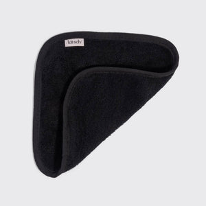 Microfiber Face Towels 3pc Set - Black