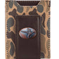 Camo Magnetic Front Pocket Leather Wallet