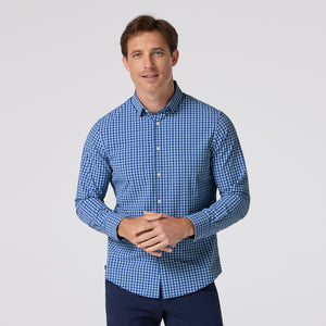 Cobalt Ben Plaid Leeward No Tuck Dress Shirt