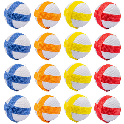 GoSports Chip N' Stick Replacement Sticky Golf Balls with Tote Bag - 16 Pack