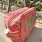 SPF Pink Palms Makeup Bag