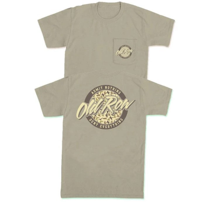 Duck Camo Circle Logo Pocket Tee