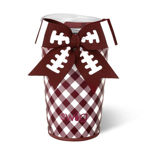 Gameday Gingham Maroon Party Cup 24 Oz