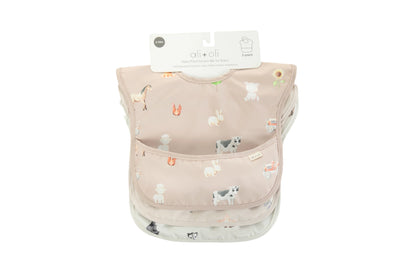 Sleeveless Smock Bib 3-piece Set