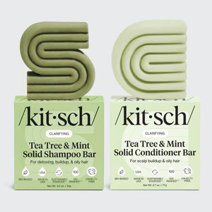 Tea Tree & Mint Clarifying Shampoo & Conditioner Bar Combo