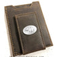Collegiate Magnetic Front Pocket Leather Wallet