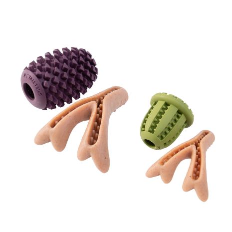 2 Pack Antler/Acorn Dog Toy