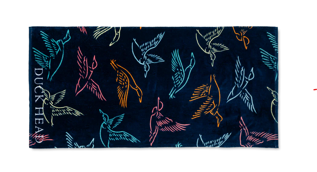 Flying Mallard Beach Towel