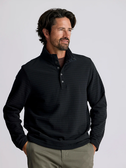 Men's Gridback Fleece Snap Pullover