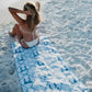 Blue Bow Quick Dry Reversible Beach Towel