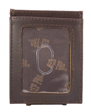 Camo Magnetic Front Pocket Leather Wallet