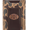Collegiate Magnetic Front Pocket Leather Wallet - MS State Camo