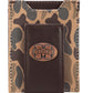 Collegiate Magnetic Front Pocket Leather Wallet