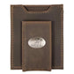 Collegiate Magnetic Front Pocket Leather Wallet