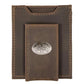 Collegiate Magnetic Front Pocket Leather Wallet