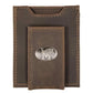 Collegiate Magnetic Front Pocket Leather Wallet