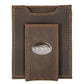 Collegiate Magnetic Front Pocket Leather Wallet