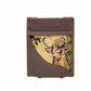 Woven Patch Magnetic Front Pocket Leather Wallet