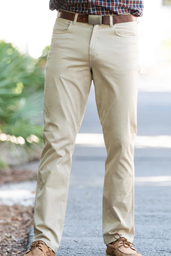 Twill 5 Pocket Stretch Khaki Pant