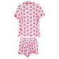 Cherry Bow Repeat Pajama Shorts Set