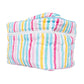 Multicolored Stripes Make Up Bag