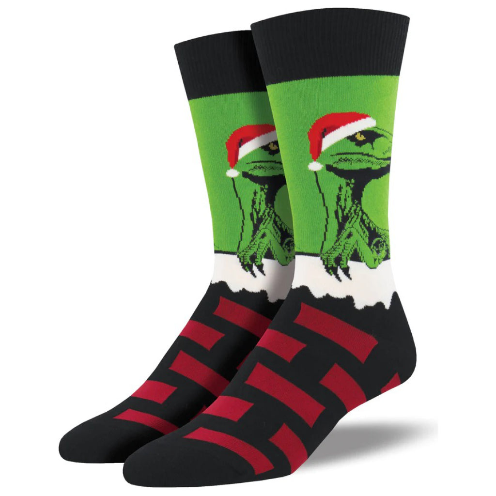 Raptor Claus Sock