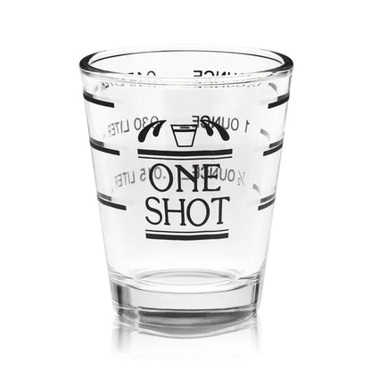 Measured Shot Glass Bullseye