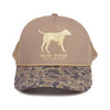 Camo Pointer Mesh Back Hat - Brown