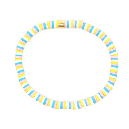 Seascape Vinyl Disc Stretch Bracelet