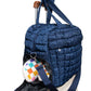 Quilted Duffel Weekender Bag