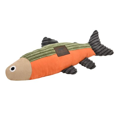 Plush Fish with Squeaker Dog Toy