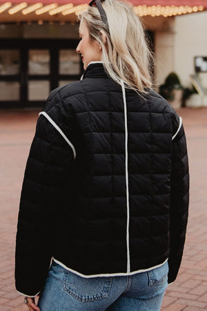 Quilted Trim Jacket