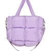 Mini Puffer Tote Bag - Light Purple