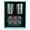 Rocks Tumbler 2Pk With Ice Tray - Graphite