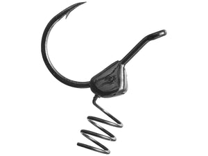 Core Tackle Wacky Shot weighted hook with coil spring keeper in black finish