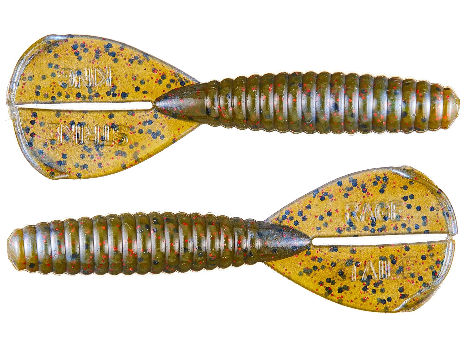 Esche Soft Plastic Strike King Rage Menace Grub, Misura 4, Modello RGTTMG, Colori Vari, Pacco Da 8