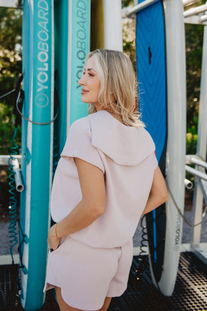 Blush Half Zip Comfort Set