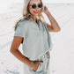 Seafoam Half Zip Comfort Set