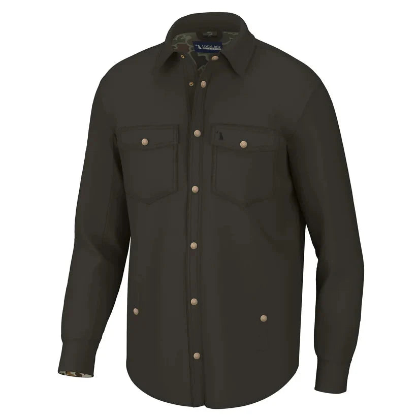 Sportsmans Dark Brown Shacket